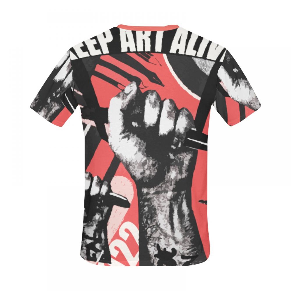 Camiseta Corta Lucha Por El Arte Digital Hombre