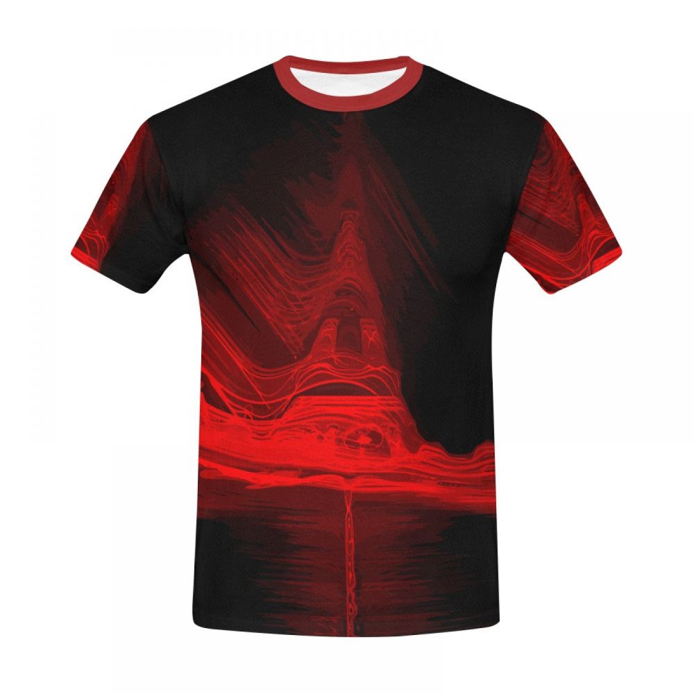 Camiseta Corta Arte Digital Torre Eiffel Hombre
