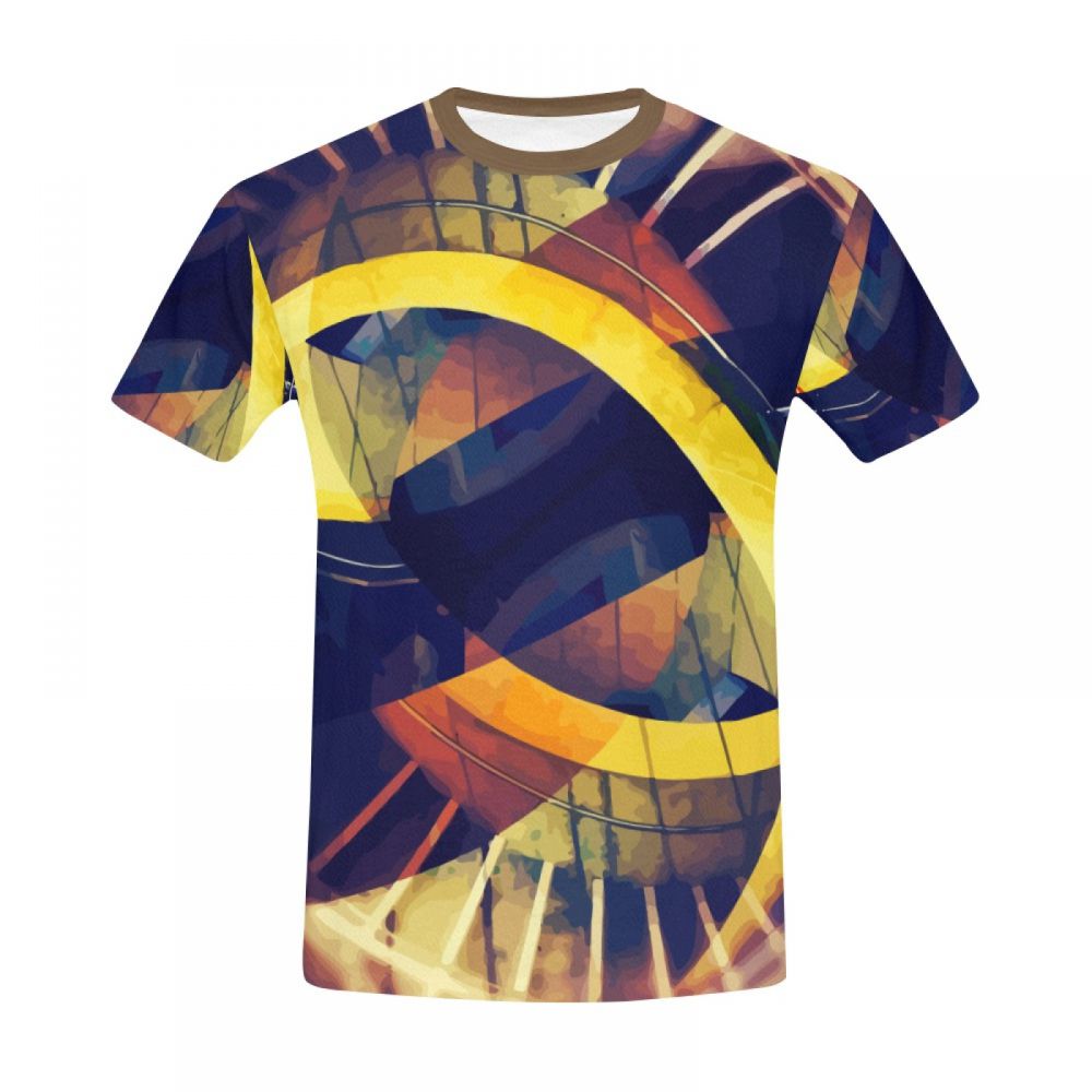 Camiseta Corta Portal Cósmico De Arte Digital Hombre