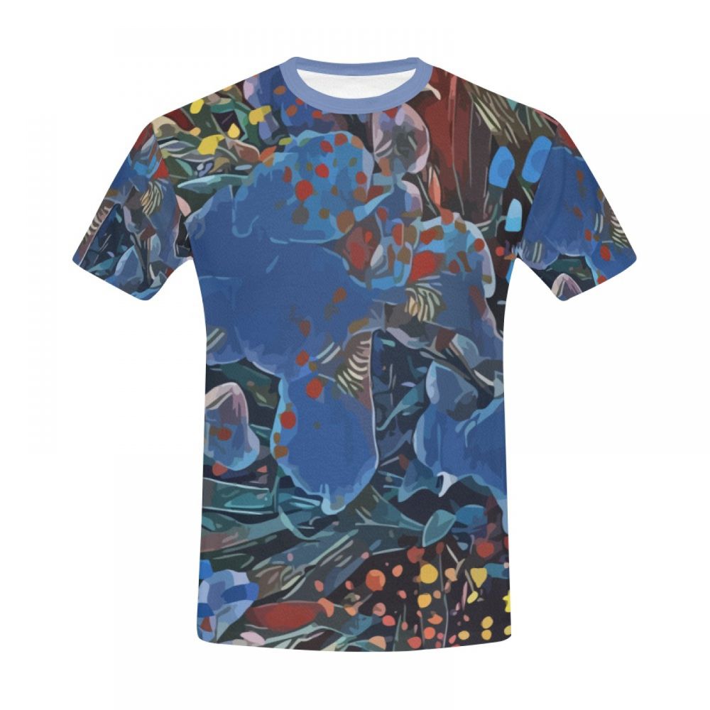 Camiseta Corta Sueños Vívidos De Arte Abstracto Hombre