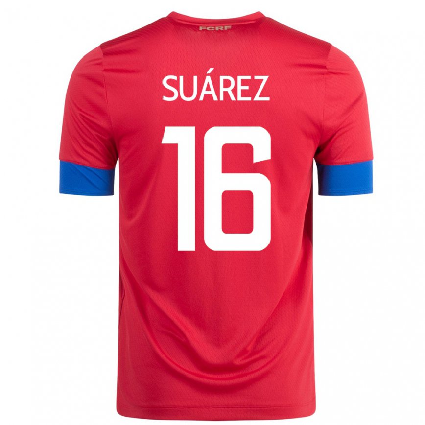 Niño Camiseta Costa Rica Aaron Suarez #16 Rojo 1ª Equipación 22-24