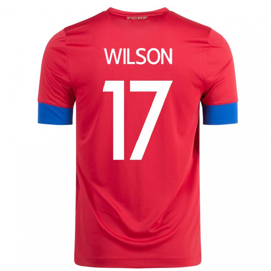 Niño Camiseta Costa Rica Roan Wilson #17 Rojo 1ª Equipación 22-24
