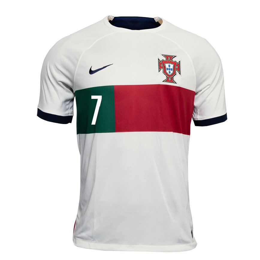Malversar superficial Imaginativo Niño Camiseta Portugal Cristiano Ronaldo #7 Blanco 2ª Equipación 22-24