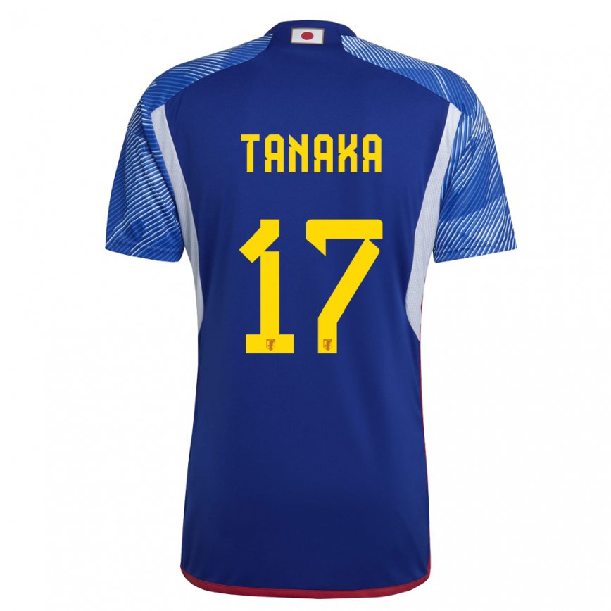 Hombre Camiseta Japón Ao Tanaka #17 Azul Real 1ª Equipación 22-24