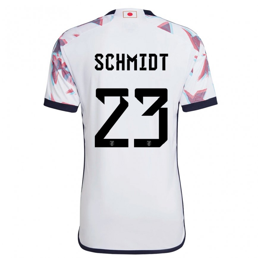 Hombre Camiseta Japón Daniel Schmidt #23 Blanco 2ª Equipación 22-24