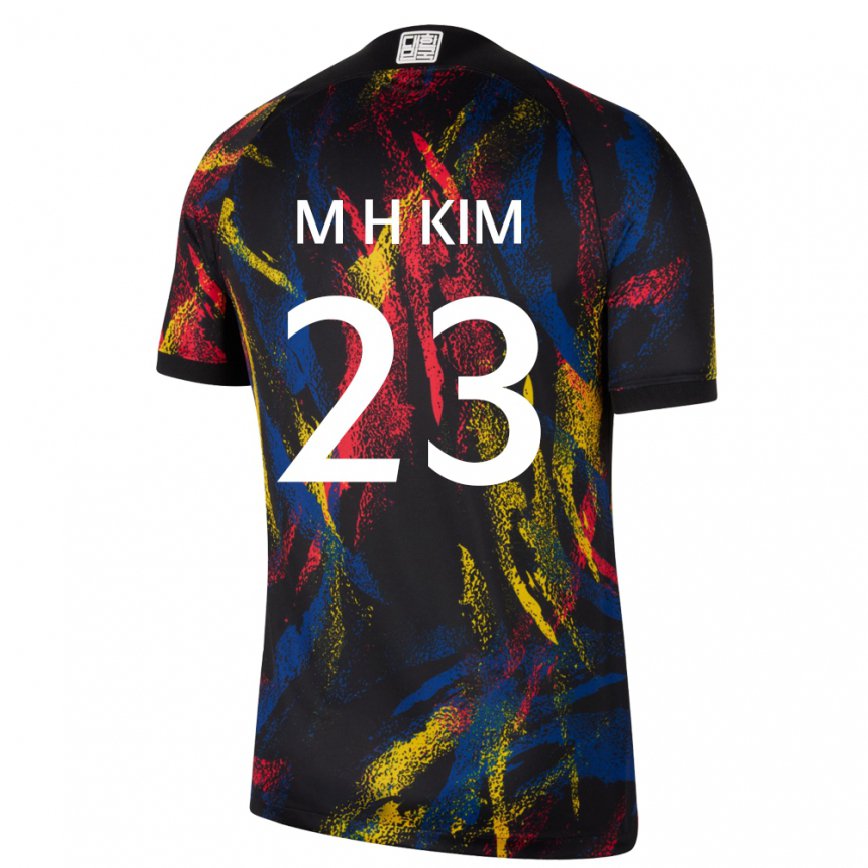 Hombre Camiseta Corea Del Sur Moon-hwan Kim #23 Multicolores 2ª Equipación 22-24