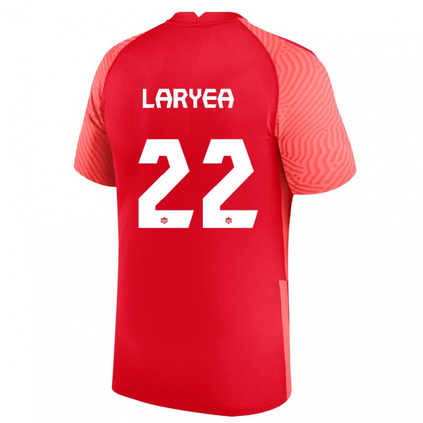 Mujer Camiseta Canadá Richie Laryea #22 Rojo 1ª Equipación 22-24