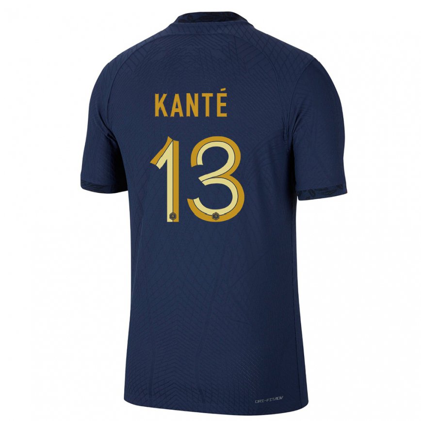 Mujer Camiseta Francia N Golo Kante #13 Azul Marino 1ª Equipación 22-24
