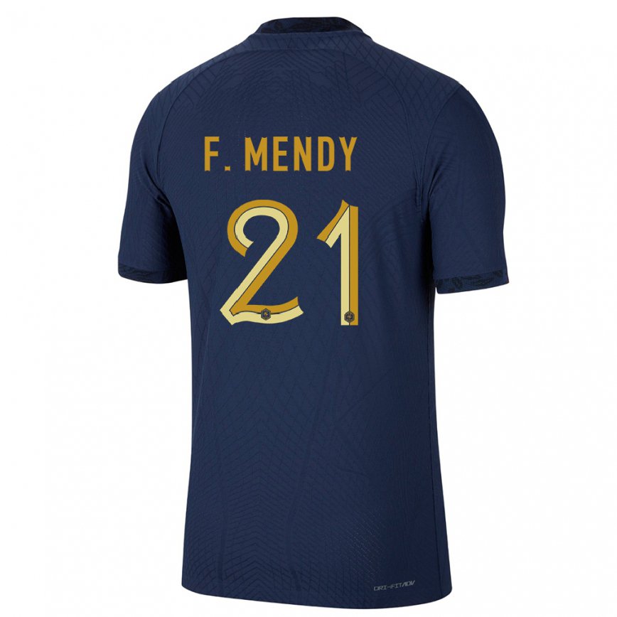 Mujer Camiseta Francia Ferland Mendy #21 Azul Marino 1ª Equipación 22-24