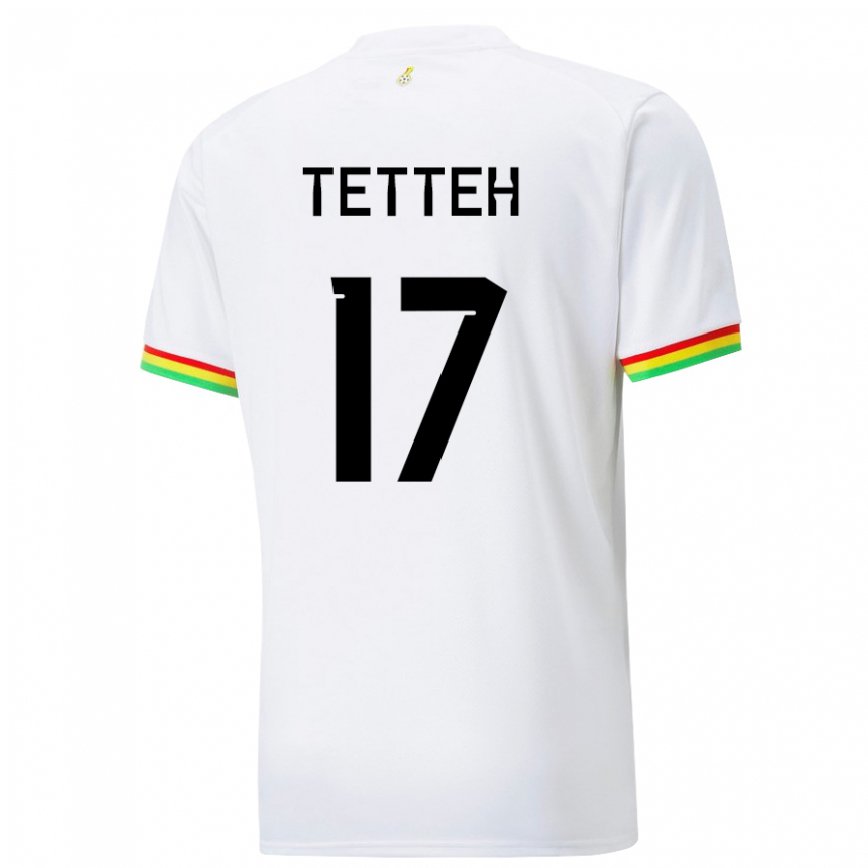 Mujer Camiseta Ghana Benjamin Tetteh #17 Blanco 1ª Equipación 22-24