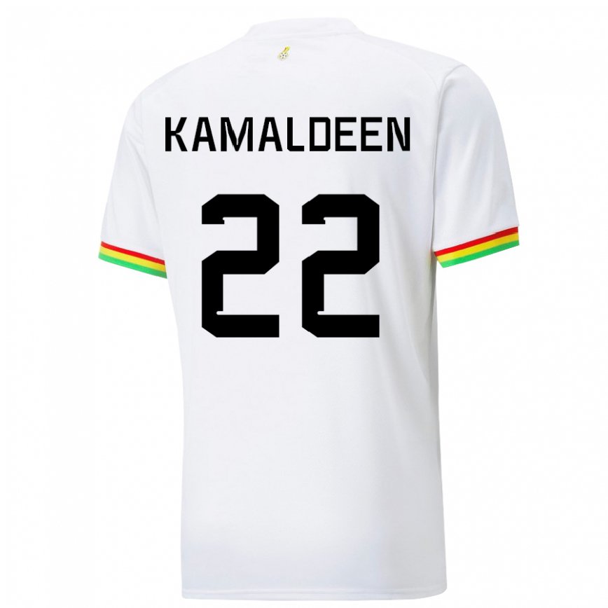 Mujer Camiseta Ghana Kamaldeen Sulemana #22 Blanco 1ª Equipación 22-24