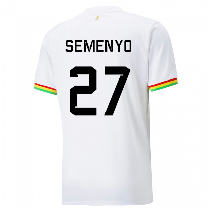 Mujer Camiseta Ghana Antoine Semenyo #27 Blanco 1ª Equipación 22-24