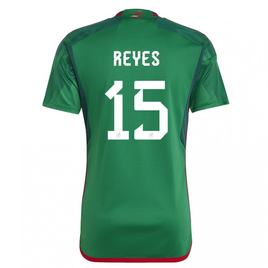 Mujer Camiseta México Israel Reyes #15 Verde 1ª Equipación 22-24