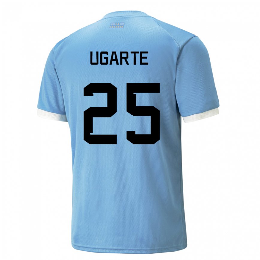Mujer Camiseta Uruguay Manuel Ugarte #25 Azul 1ª Equipación 22-24