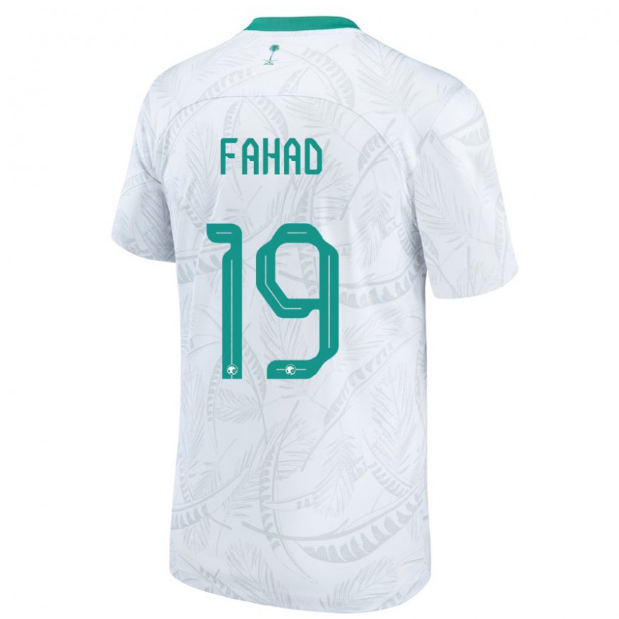 Mujer Camiseta Arabia Saudita Fahad Al Muwallad #19 Blanco 1ª Equipación 22-24