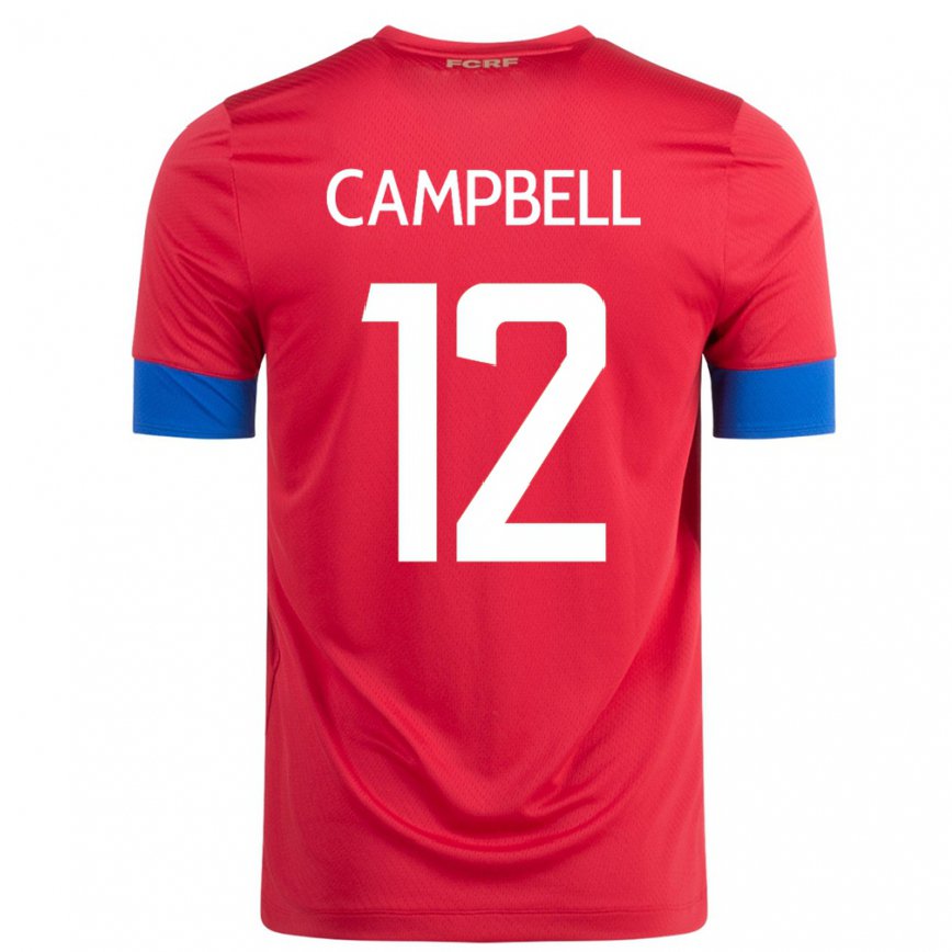 Mujer Camiseta Costa Rica Joel Campbell #12 Rojo 1ª Equipación 22-24