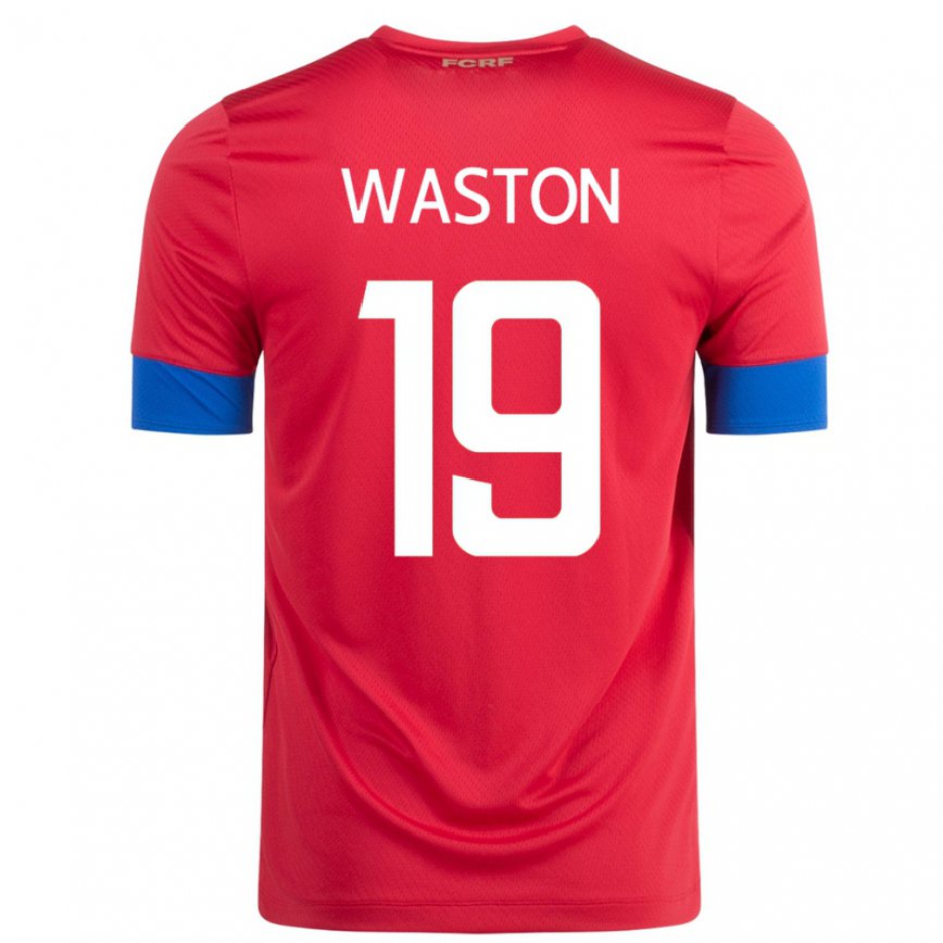 Mujer Camiseta Costa Rica Kendall Waston #19 Rojo 1ª Equipación 22-24
