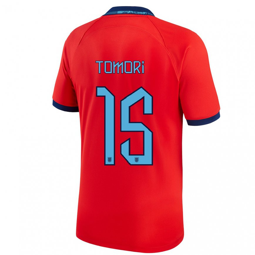 Mujer Camiseta Inglaterra Fikayo Tomori #15 Rojo 2ª Equipación 22-24