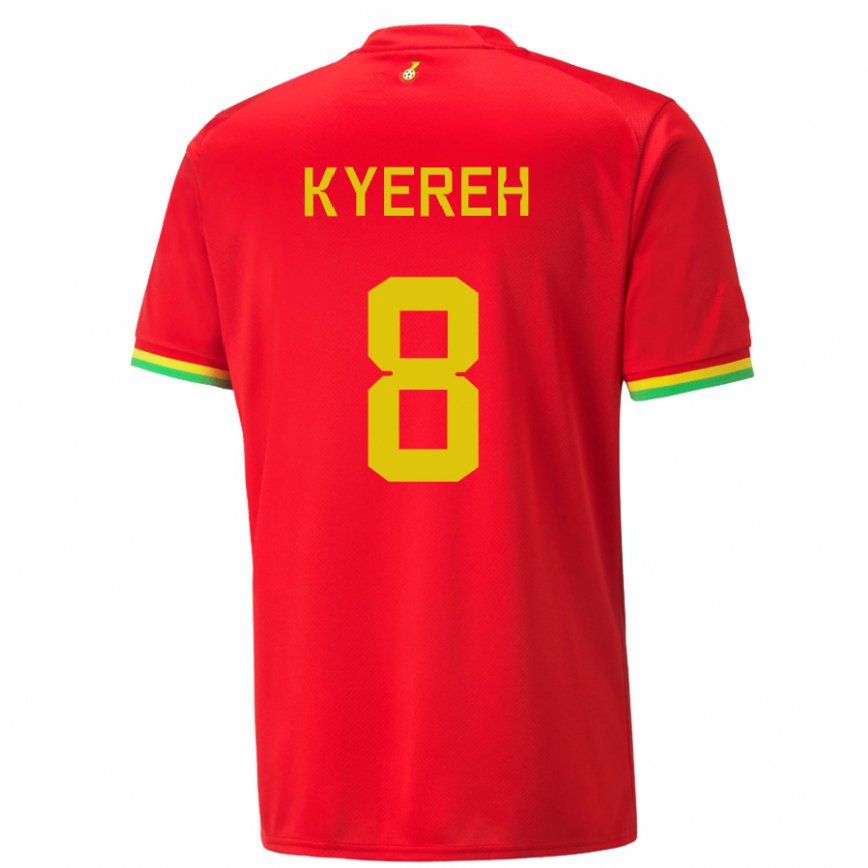 Mujer Camiseta Ghana Daniel-kofi Kyereh #8 Rojo 2ª Equipación 22-24