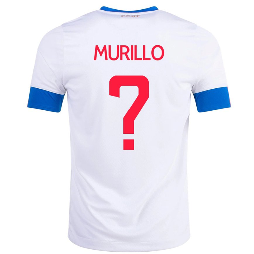 Niño Camiseta Costa Rica Isaac Murillo #0 Blanco 2ª Equipación 22-24