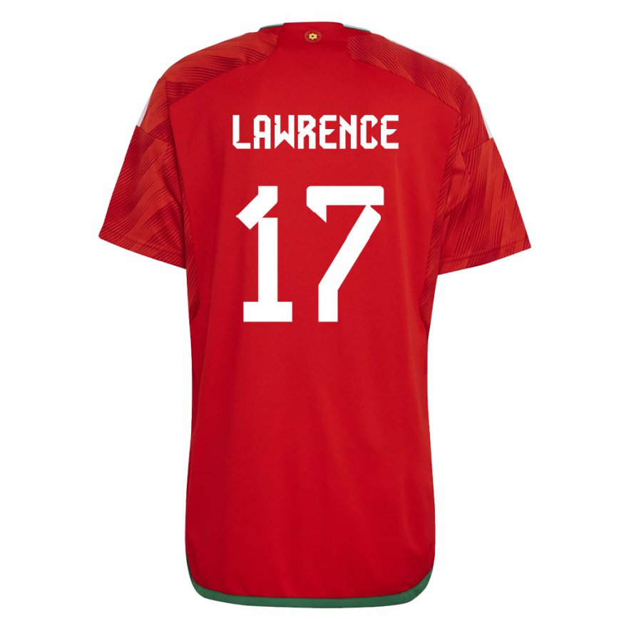 Hombre Camiseta Gales Nadia Lawrence #17 Rojo 1ª Equipación 22-24