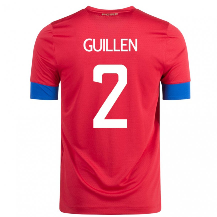 Hombre Camiseta Costa Rica Gabriela Guillen #2 Rojo 1ª Equipación 22-24