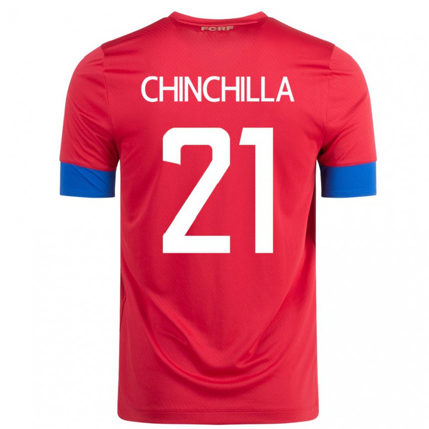 Hombre Camiseta Costa Rica Viviana Chinchilla #21 Rojo 1ª Equipación 22-24
