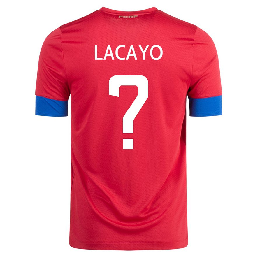 Hombre Camiseta Costa Rica Marcelo Lacayo #0 Rojo 1ª Equipación 22-24