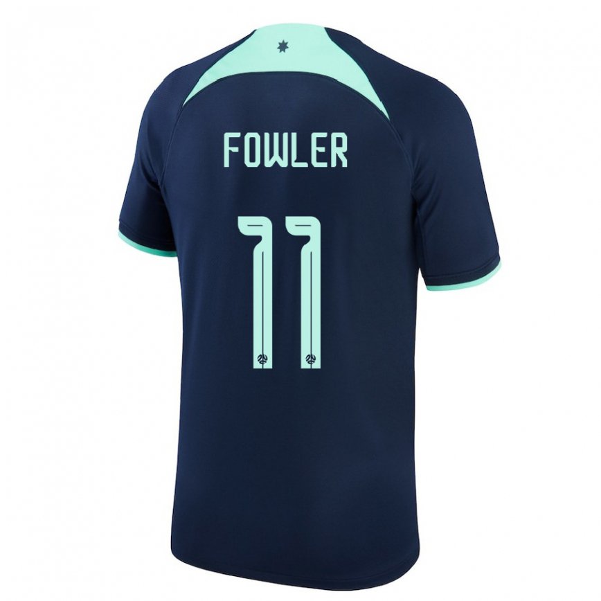 Hombre Camiseta Australia Mary Fowler #11 Azul Oscuro 2ª Equipación 22-24