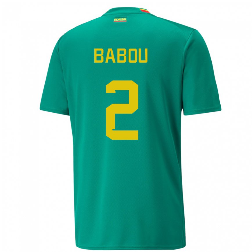 Hombre Camiseta Senegal Marieme Babou #2 Verde 2ª Equipación 22-24