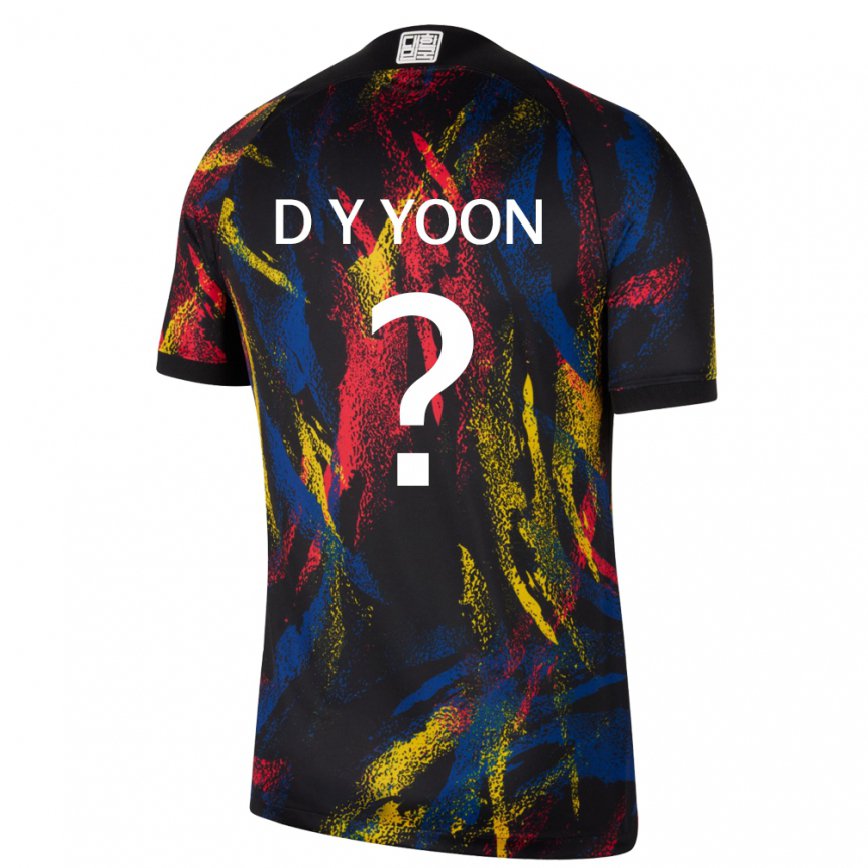 Hombre Camiseta Corea Del Sur Yoon Do Yeong #0 Multicolor 2ª Equipación 22-24