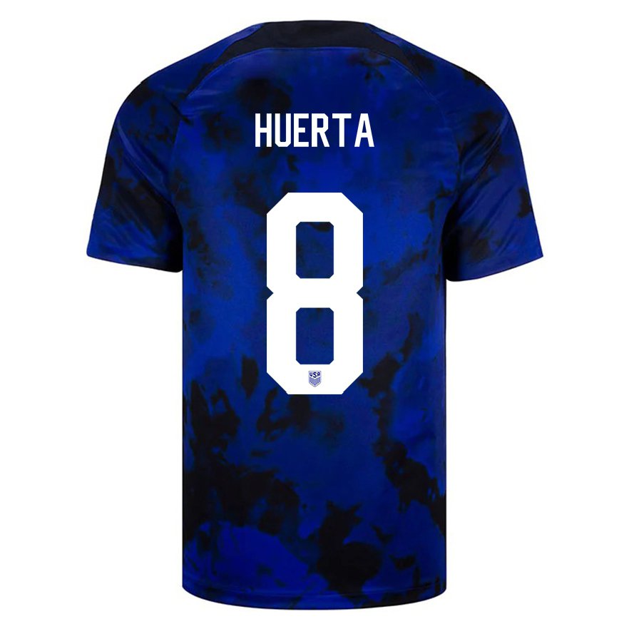 Hombre Camiseta Estados Unidos Sofia Huerta #8 Azul Real 2ª Equipación 22-24