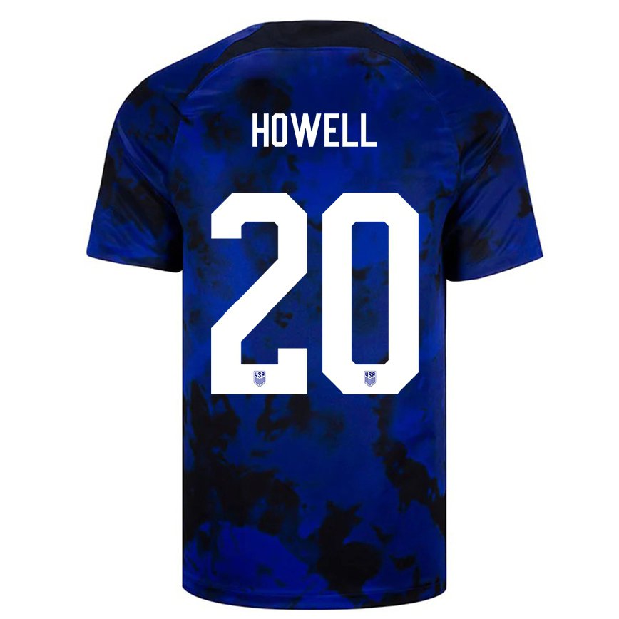 Hombre Camiseta Estados Unidos Jaelin Howell #20 Azul Real 2ª Equipación 22-24