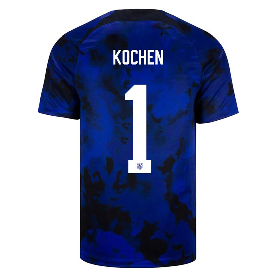 Hombre Camiseta Estados Unidos Diego Kochen #1 Azul Real 2ª Equipación 22-24