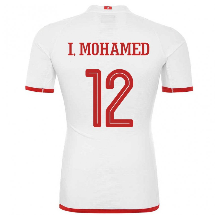 Hombre Camiseta Túnez Ibtissem Ben Mohamed #12 Blanco 2ª Equipación 22-24