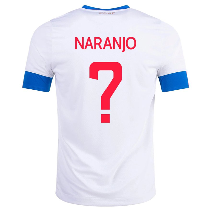 Hombre Camiseta Costa Rica Andry Naranjo #0 Blanco 2ª Equipación 22-24
