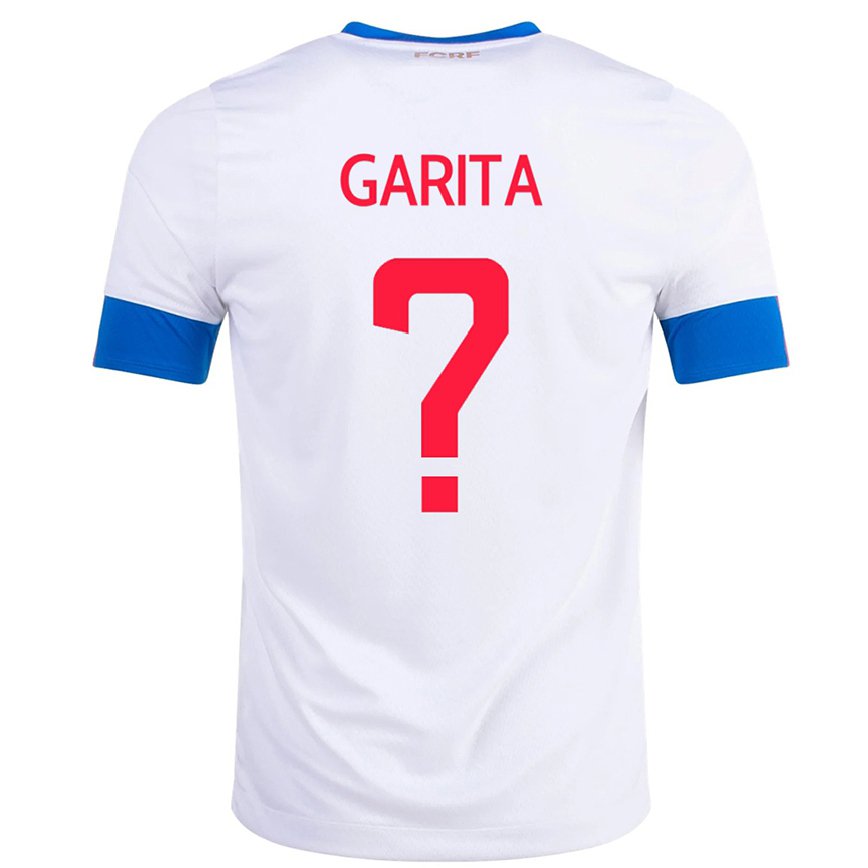 Hombre Camiseta Costa Rica Emmanuel Garita #0 Blanco 2ª Equipación 22-24