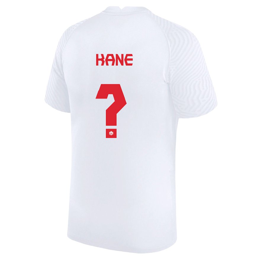 Hombre Camiseta Canadá Mouhamadou Kane #0 Blanco 2ª Equipación 22-24