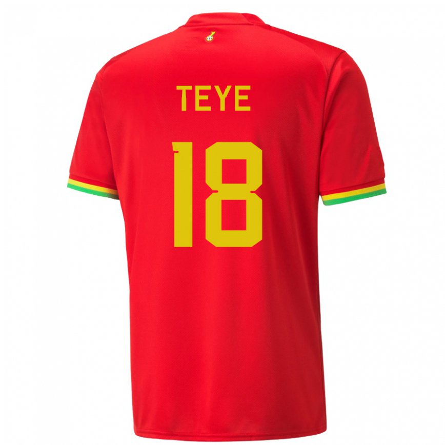 Hombre Camiseta Ghana Suzzy Teye #18 Rojo 2ª Equipación 22-24