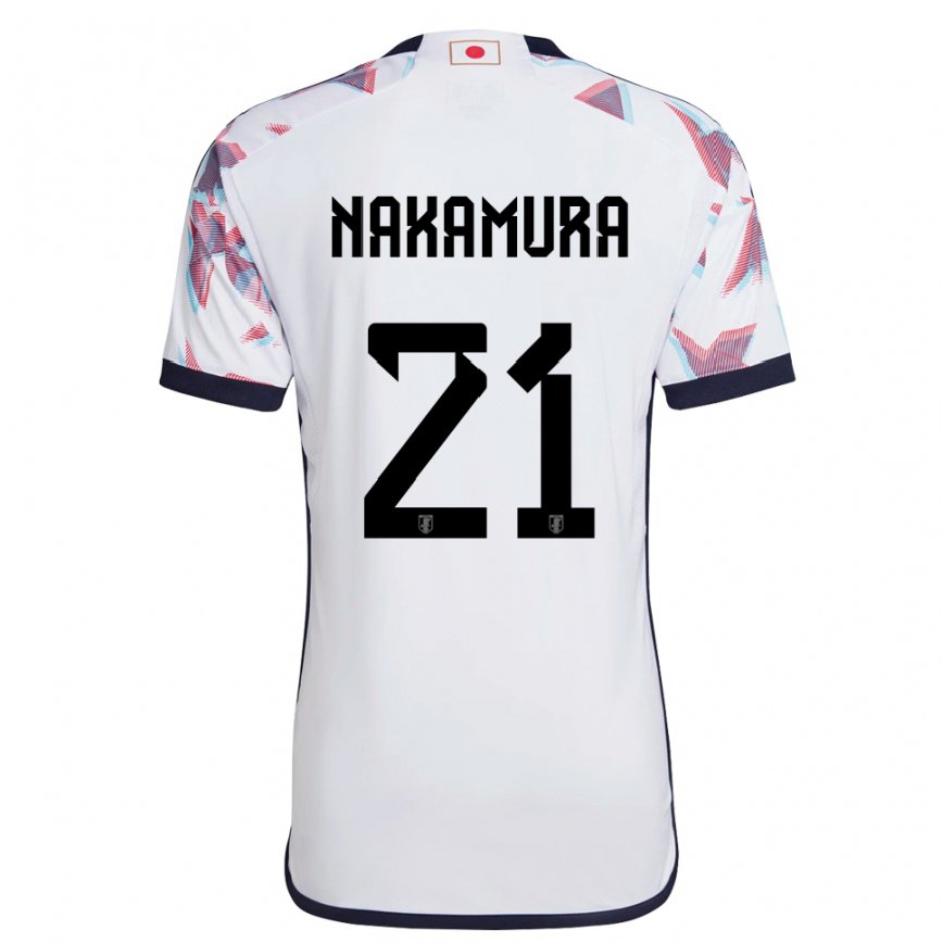 Hombre Camiseta Japón Jiro Nakamura #21 Blanco 2ª Equipación 22-24