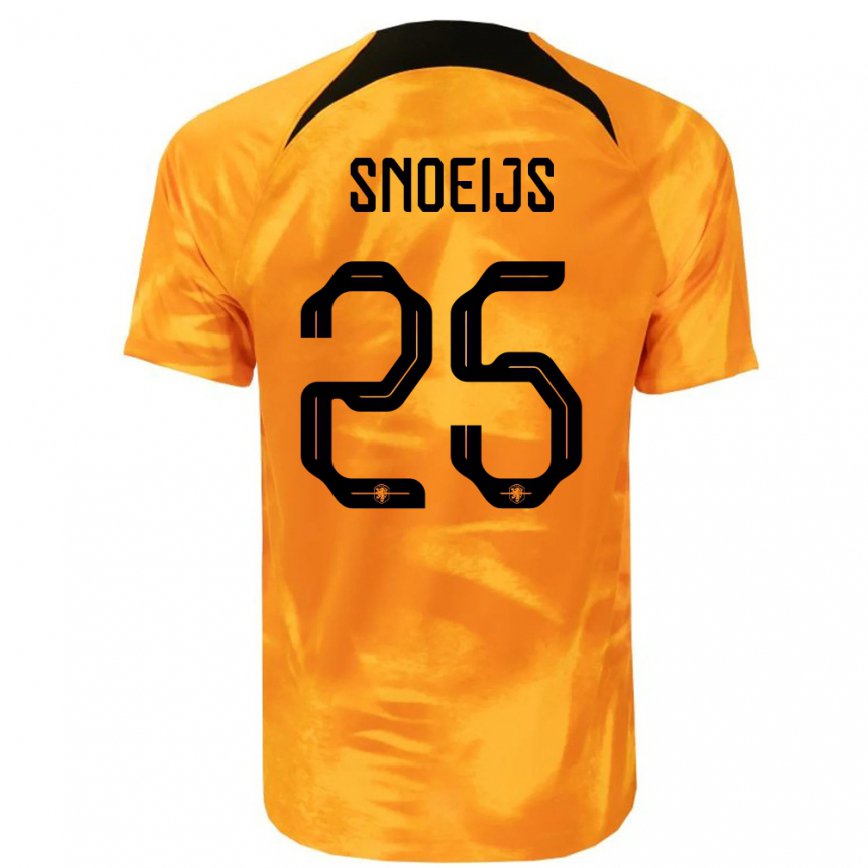 Mujer Camiseta Países Bajos Katja Snoeijs #25 Naranja Láser 1ª Equipación 22-24