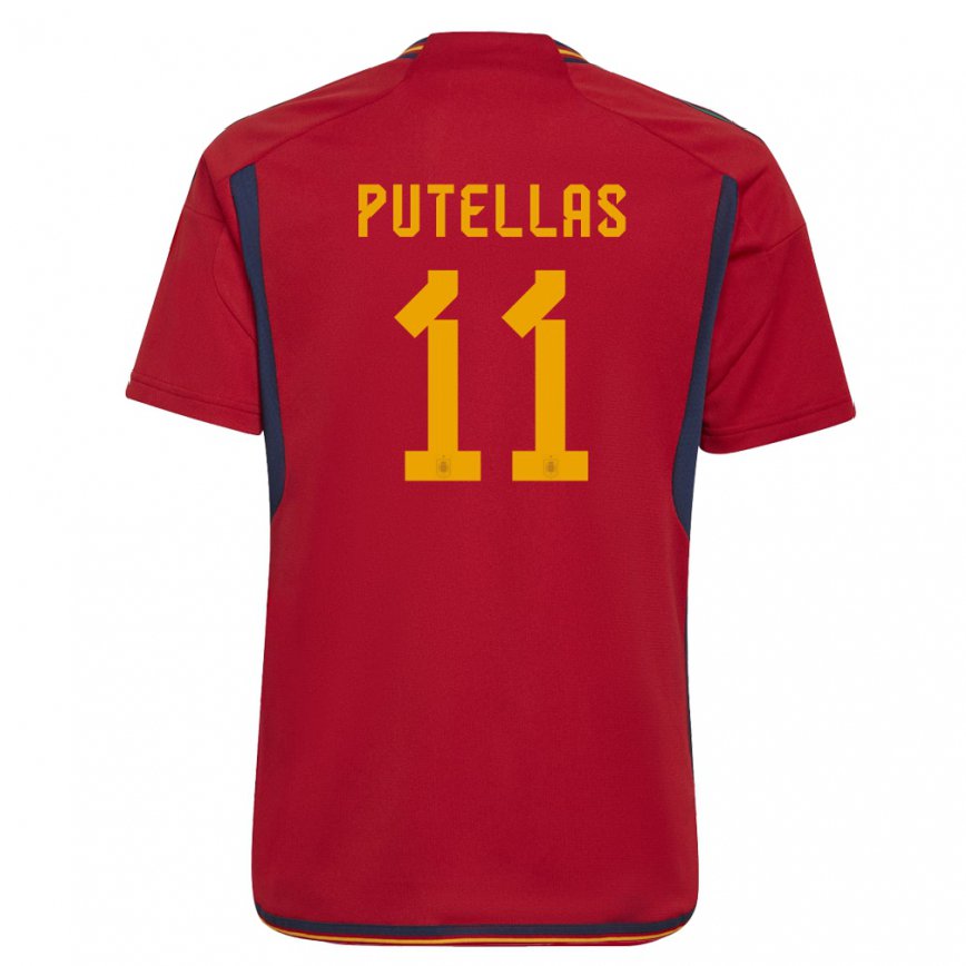 Mujer Camiseta España Alexia Putellas #11 Rojo 1ª Equipación 22-24