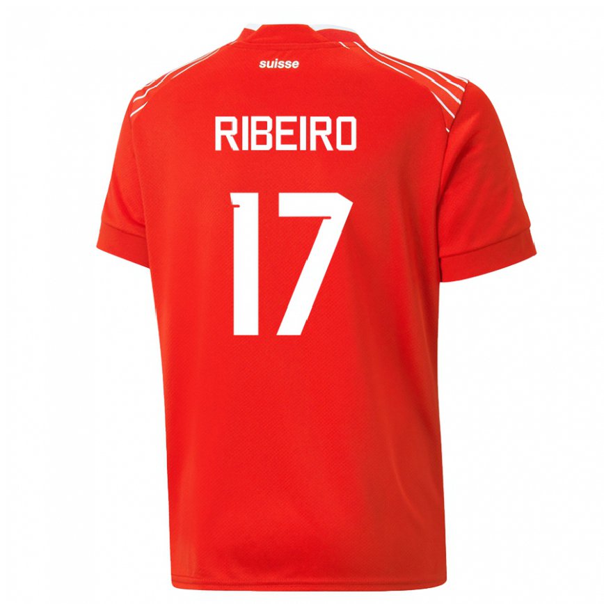 Mujer Camiseta Suiza Joel Ribeiro #17 Rojo 1ª Equipación 22-24