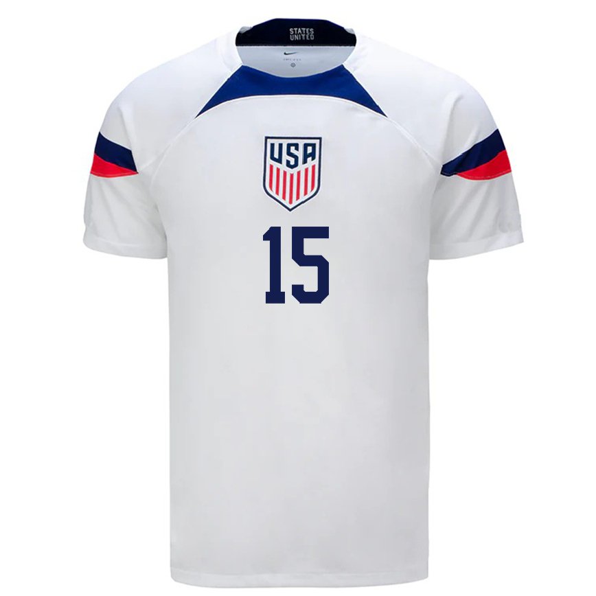 horario Agarrar De alguna manera Mujer Camiseta Estados Unidos Megan Rapinoe #15 Blanco 1ª Equipación 22-24