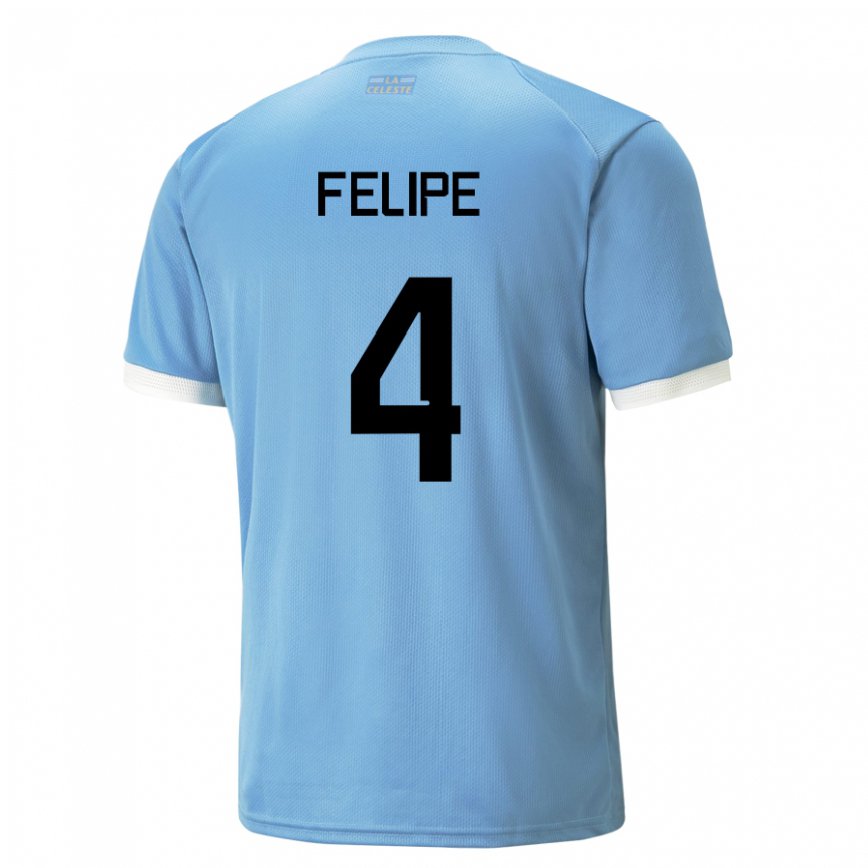 Mujer Camiseta Uruguay Laura Felipe #4 Azul 1ª Equipación 22-24