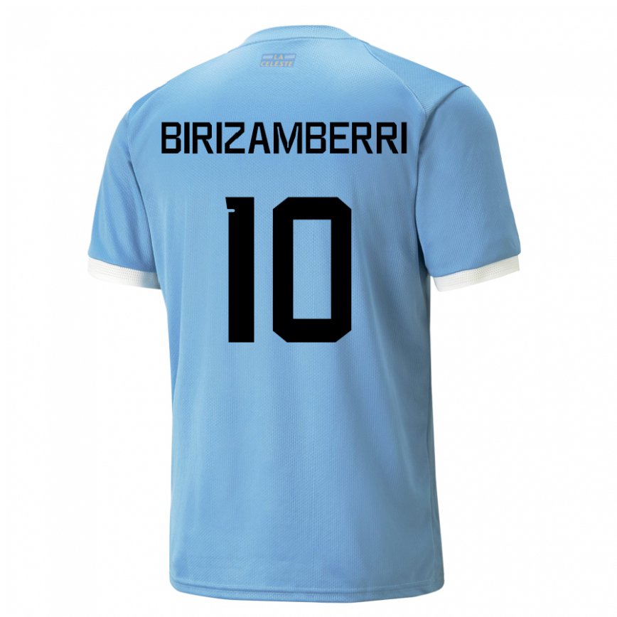 Mujer Camiseta Uruguay Carolina Birizamberri #10 Azul 1ª Equipación 22-24
