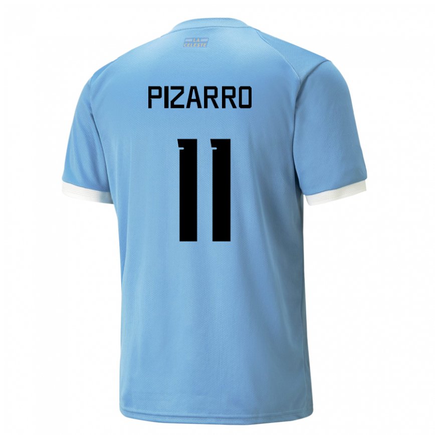 Mujer Camiseta Uruguay Esperanza Pizarro #11 Azul 1ª Equipación 22-24