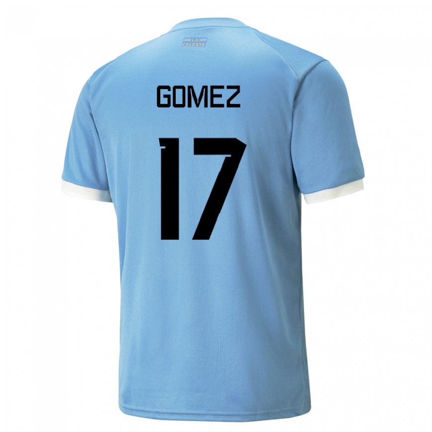 Mujer Camiseta Uruguay Cecilia Gomez #17 Azul 1ª Equipación 22-24