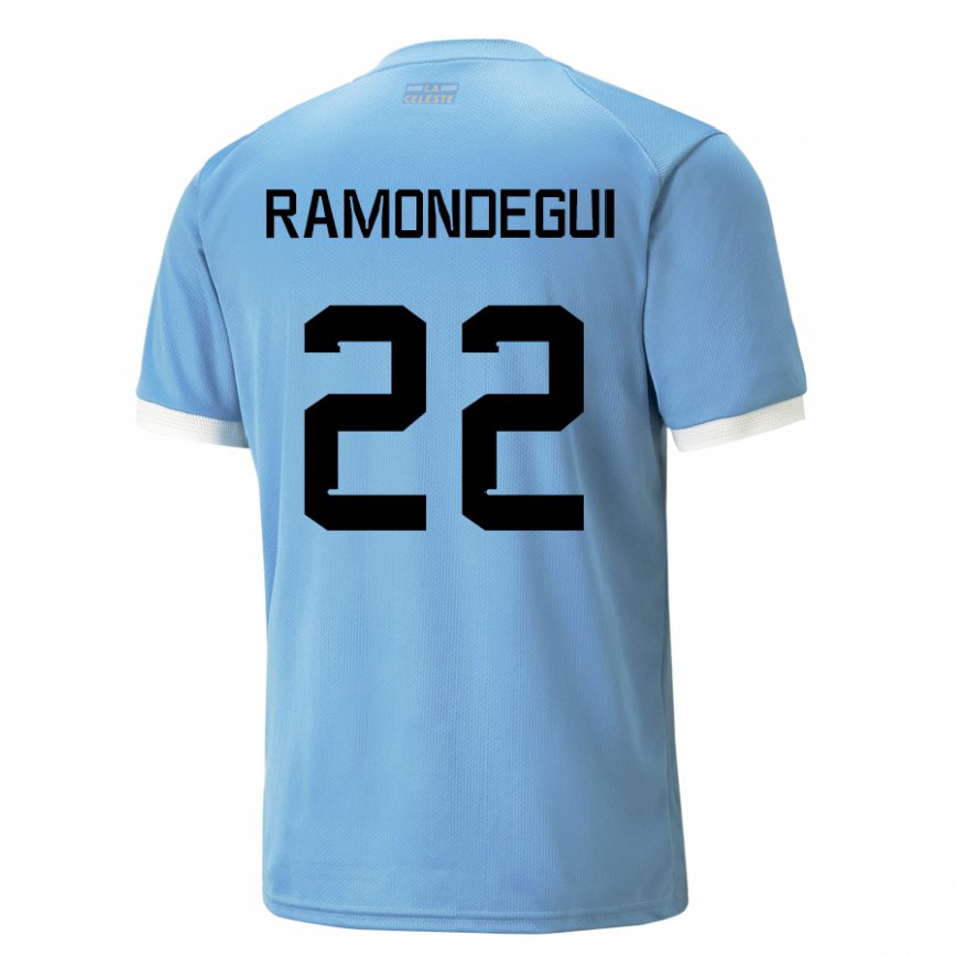 Mujer Camiseta Uruguay Sofia Ramondegui #22 Azul 1ª Equipación 22-24