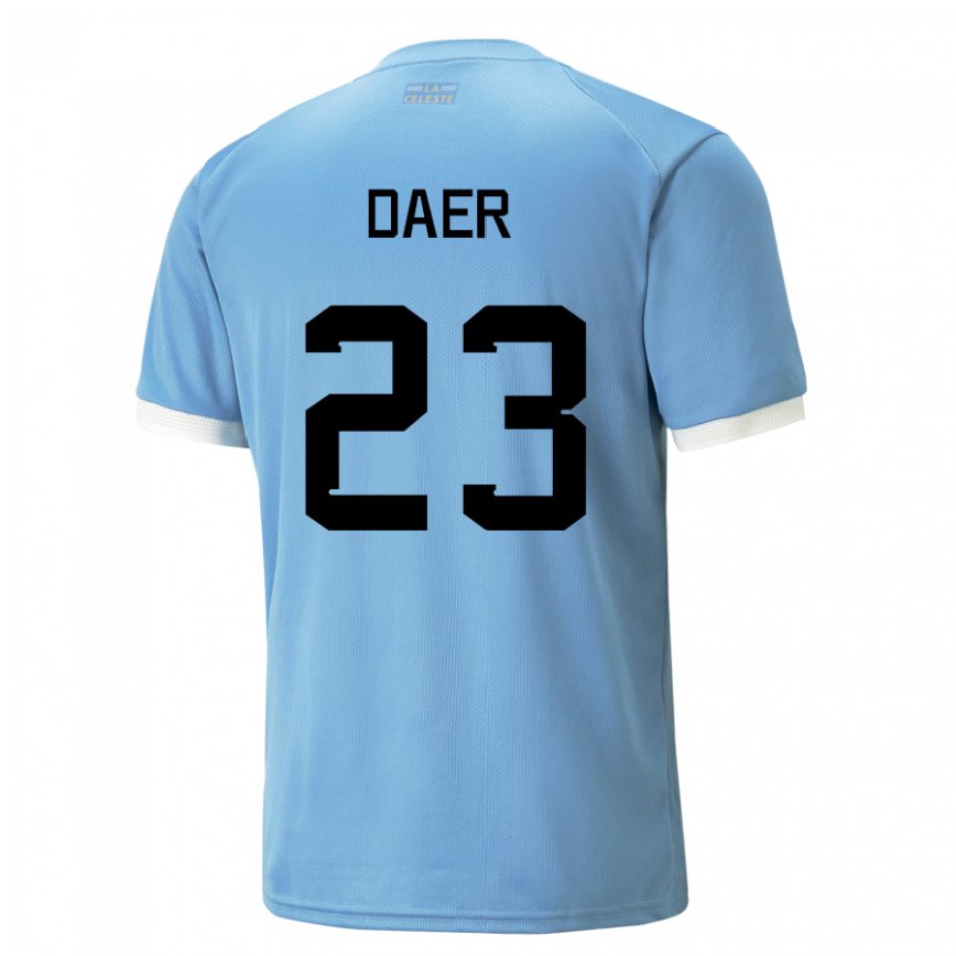 Mujer Camiseta Uruguay Zulma Daer #23 Azul 1ª Equipación 22-24